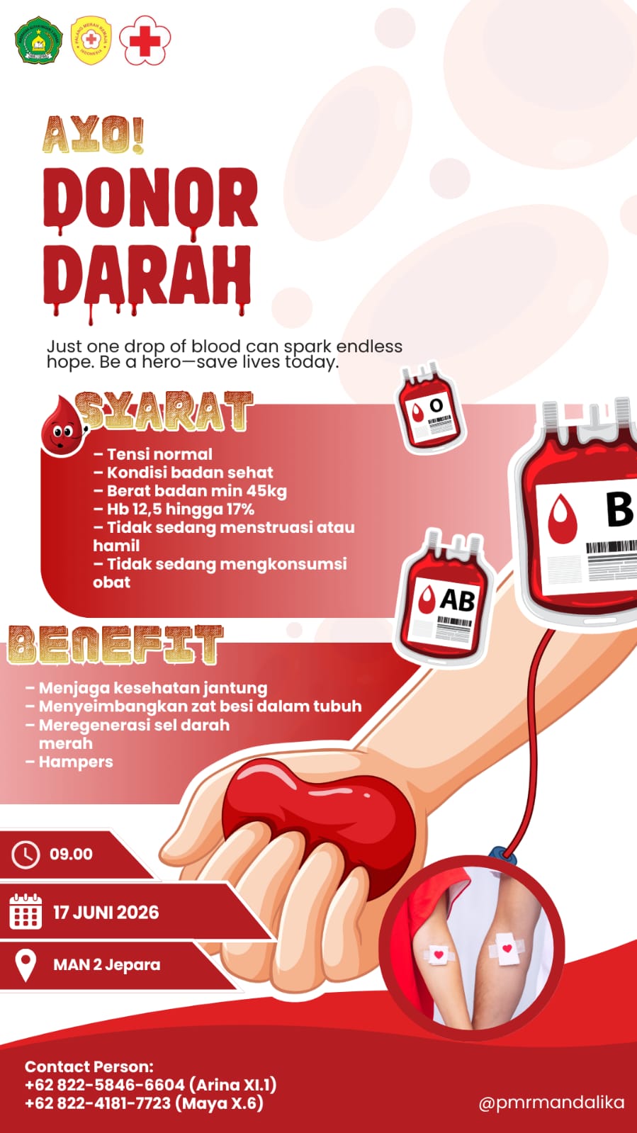 DONOR DARAH PMR WIRA MAN 2 JEPARA